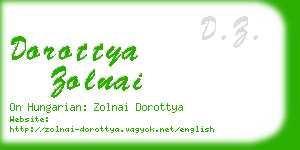 dorottya zolnai business card